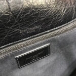 Saint Laurent Niki Medium Shiny Waxy Quilted Shoulder Bag 498894 Black